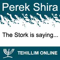 Perek Shira : The Stork is saying